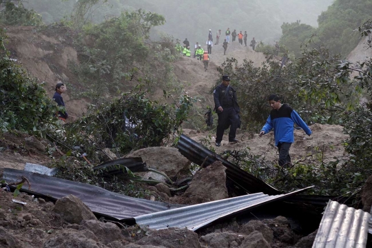 40 Rumah tertimbun tanah longsor di Guatemala