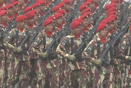 Aksi tiga pasukan elit di HUT TNI ke-70