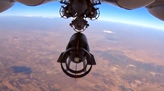 Ini aksi jet tempur Rusia luncurkan bom ke markas ISIS