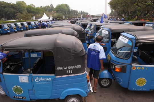 Aplikasi bajaj online meluncur di Monas