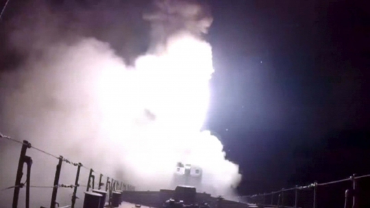 Aksi kapal perang Rusia ikut bombardir ISIS dari Laut Kaspia