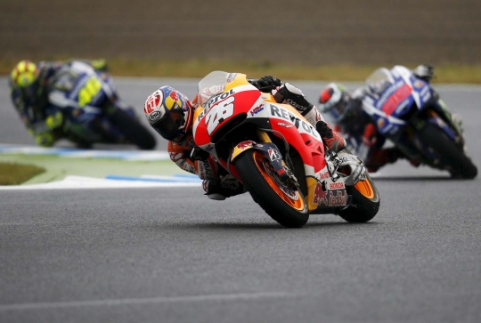 Aksi Dani Pedrosa jadi yang tercepat di sirkuit Motegi