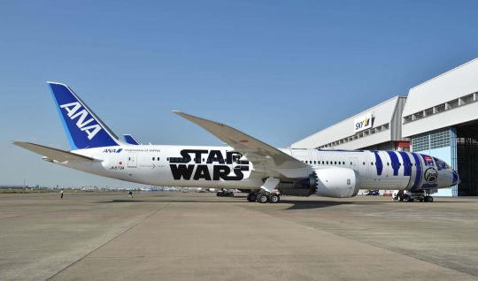 Intip interior pesawat Star Wars, armada baru All Nippon Airways