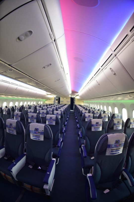 Intip interior pesawat Star Wars, armada baru All Nippon Airways