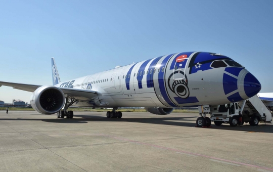 Intip interior pesawat Star Wars, armada baru All Nippon Airways