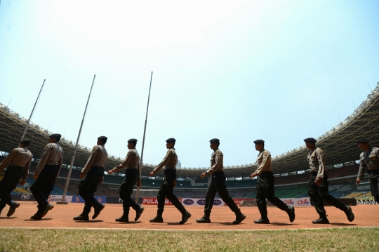 Pengamanan ketat GBK jelang final Piala Presiden