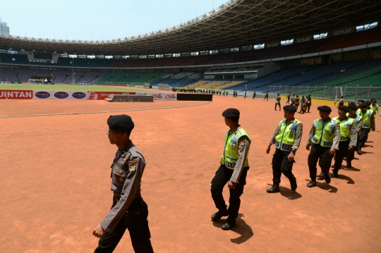Pengamanan ketat GBK jelang final Piala Presiden