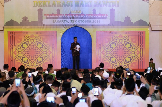 Jokowi deklarasikan Hari Santri Nasional