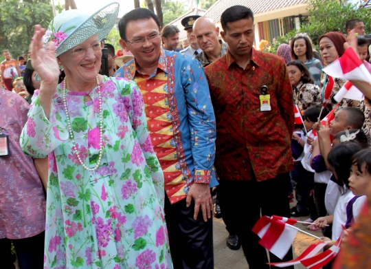 Ahok dampingi Ratu Denmark kunjungi Taman RPTRA