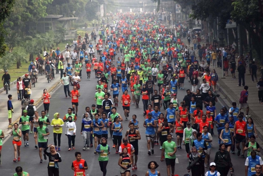 Begini ramainya Jakarta Marathon dengan 15.000 peserta