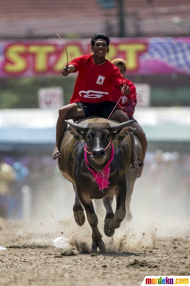 Foto : Menyaksikan keseruan dan kelucuan lomba balap 