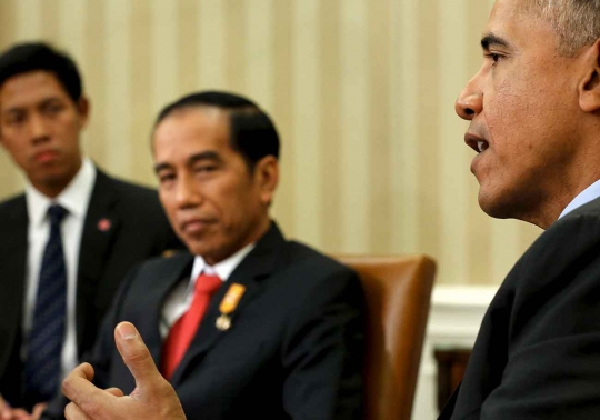 Keakraban Jokowi & Obama saat bincang-bincang di Gedung Putih