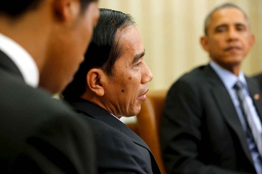 Keakraban Jokowi & Obama saat bincang-bincang di Gedung Putih