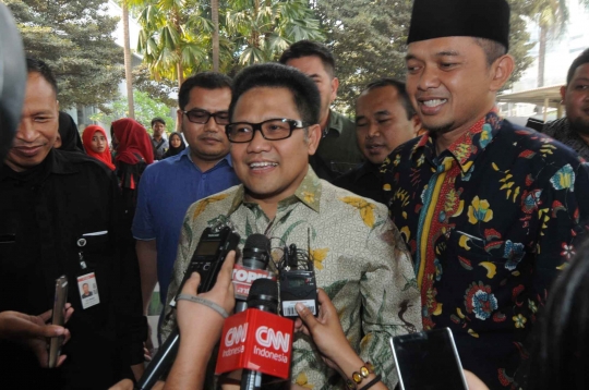 Ekspresi santai Cak Imin saat penuhi panggilan KPK