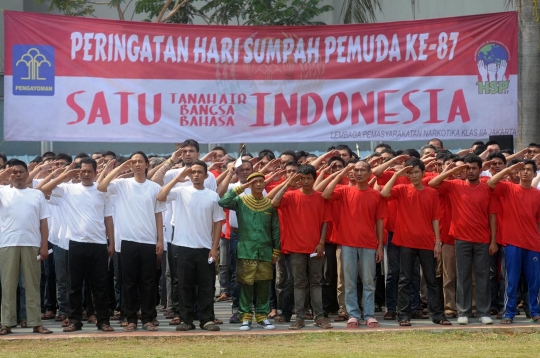 Ribuan napi Lapas Cipinang peringati Sumpah Pemuda