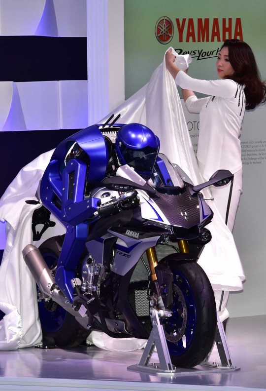 Canggih, Yamaha ciptakan robot pengendara sepeda motor