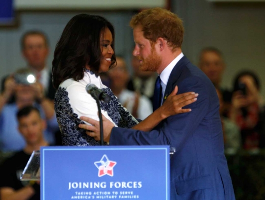 Pangeran Harry dan Michelle Obama 