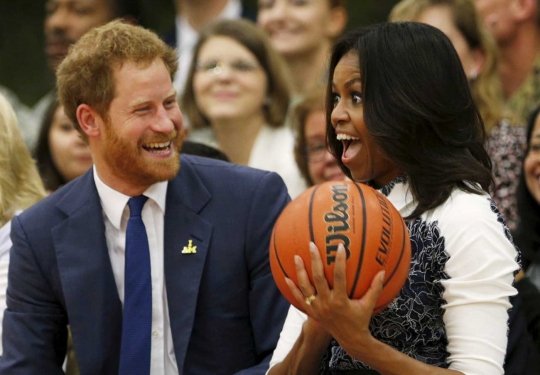 Pangeran Harry dan Michelle Obama 