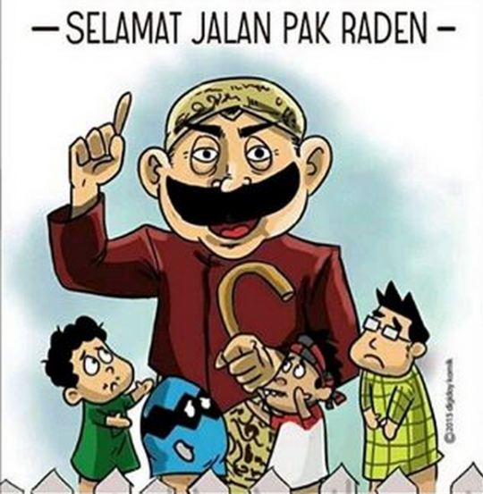 Pak Raden meninggal, meme duka cita bertebaran di dunia maya