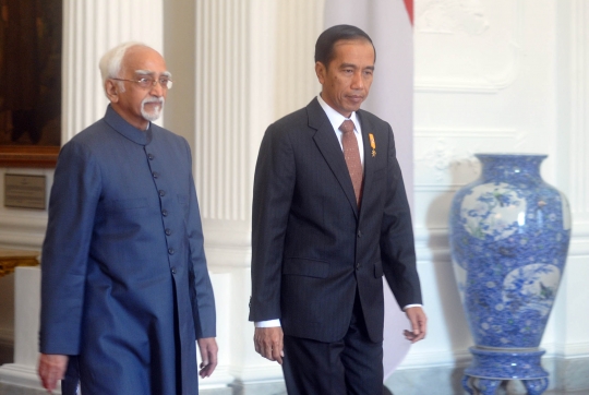 Pererat hubungan bilateral, Presiden Jokowi bertemu Wapres India