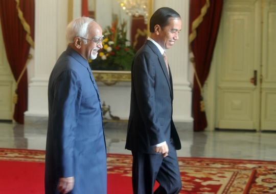 Pererat hubungan bilateral, Presiden Jokowi bertemu Wapres India