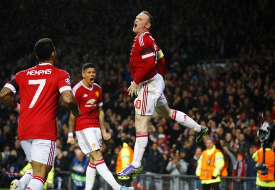 Gol tunggal Rooney bawa MU puncaki klasmen Grup B Liga Champions