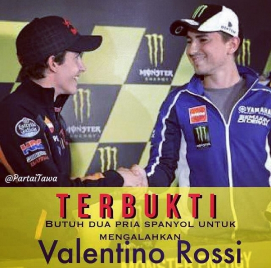 Deretan meme dukungan ke Valentino Rossi selepas GP Valencia 2015