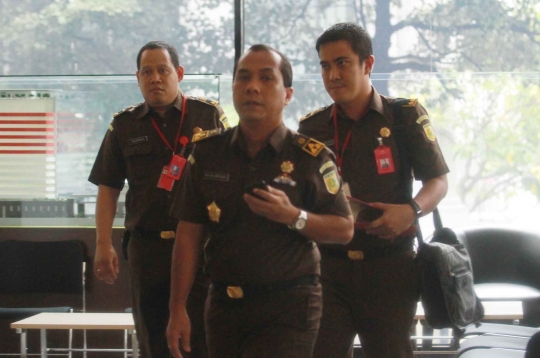 Tim penyidik Kejagung kembali periksa Gubernur Sumut di Gedung KPK