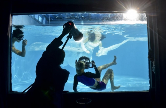 Sosok Ma Qirui, fotografer bawah air paling cantik dari China