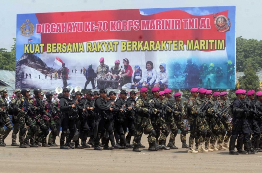 Rayakan hari jadi ke-70, Marinir TNI AL pamer kekuatan
