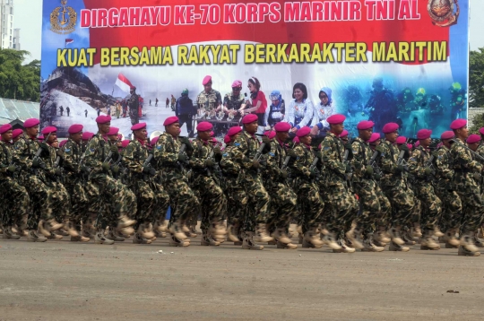 Rayakan hari jadi ke-70, Marinir TNI AL pamer kekuatan