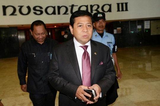 Begini ekspresi Setya Novanto saat ditemui dan ditanya soal Freeport