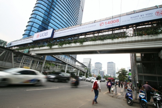 Imbas proyek MRT, JPO sepanjang Sudirman-Thamrin akan dibongkar