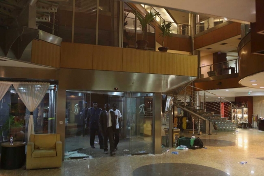 Suasana hotel mewah di Mali usai penyanderaan yang tewaskan 27 orang