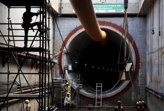 Melihat lebih dekat perkembangan proyek jalur bawah tanah MRT