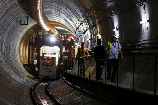 Melihat lebih dekat perkembangan proyek jalur bawah tanah MRT