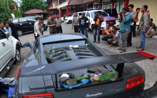 Ini Lamborghini yang tabrak penjual STMJ di Surabaya saat balap liar