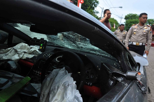 Ini Lamborghini yang tabrak penjual STMJ di Surabaya saat balap liar