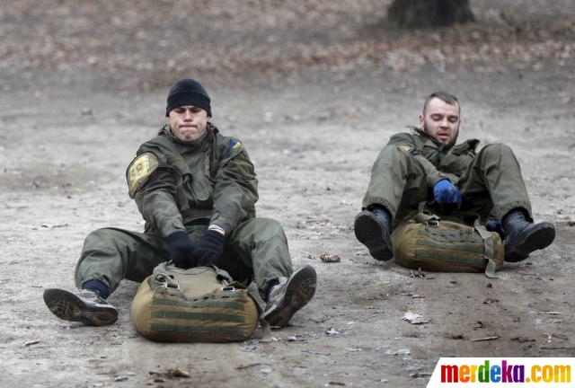 Foto : Intip kerasnya ujian calon pejuang perang Ukraina 