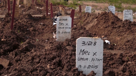Nasib mayat tanpa identitas berujung di pemakaman Mr X