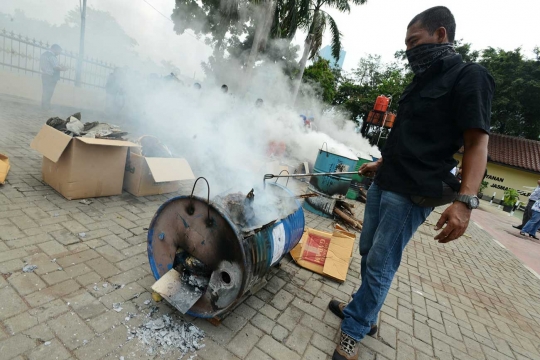 Pemusnahan barang bukti organ satwa dilindungi di Mabes Polri