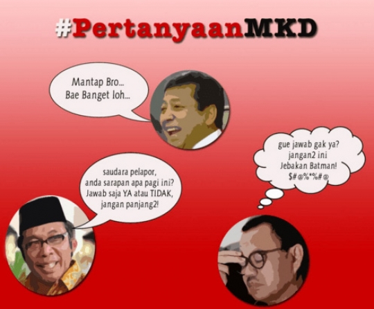 Ini meme #PertanyaanMKD yang bikin ketawa sampai sakit perut