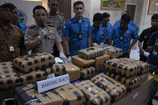 Polres Jaksel sita 219 kg ganja untuk perayaan tahun baru