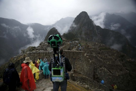 Penjelajahan Google Street View di gunung tua Suku Inca