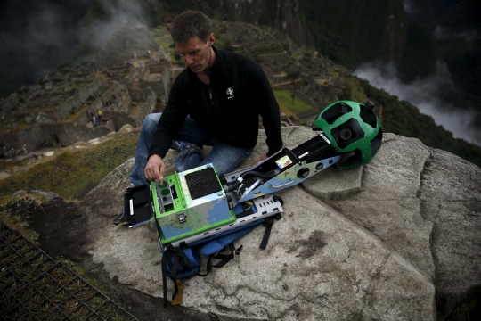 Penjelajahan Google Street View di gunung tua Suku Inca