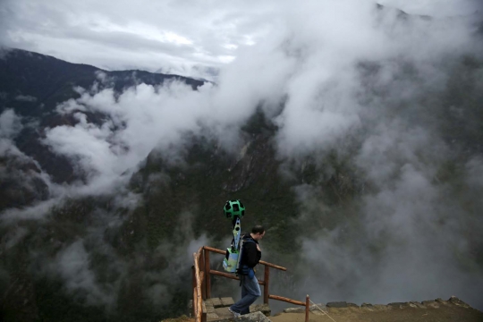 Penjelajahan Google Street View di gunung tua Suku Inca