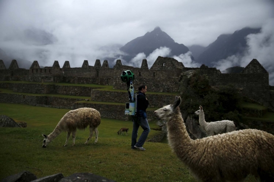 Penjelajahan Google Street View di gunung tua Suku Inca