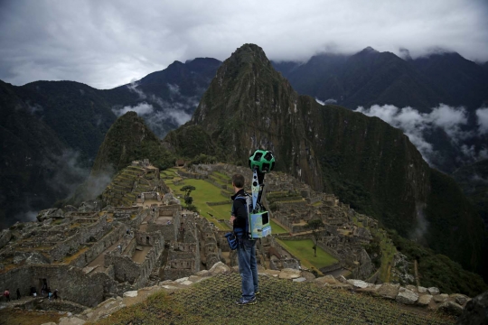 Penjelajahan Google Street View di gunung tua Suku Inca