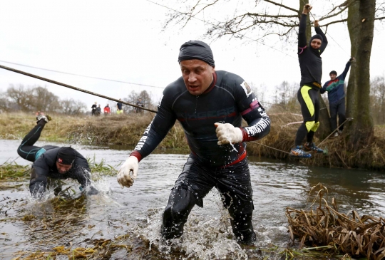 Bison Race, lomba lari ekstrem yang bikin megap-megap