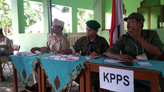 Unik, TPS di Bantul ini mirip markas pejuang